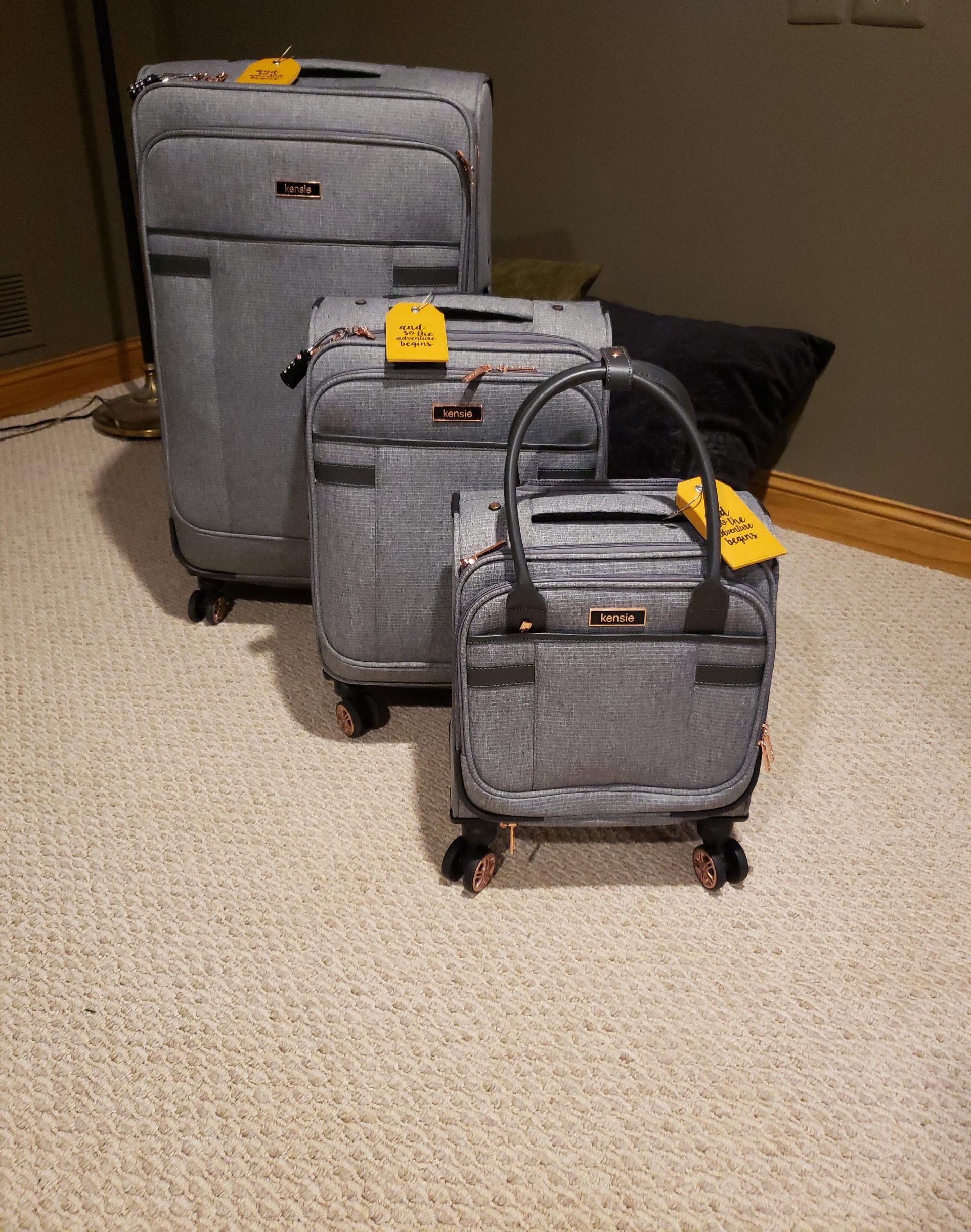 Kensie 3 Piece Luggage featured