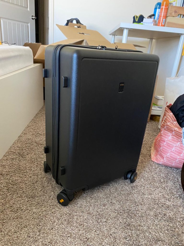 LEVEL8 Elegance Matte Luggage Set Review: Sleek, Durable, and Surprisingly Spacious 9 LEVEL8 Elegance Matte Luggage Set in living room