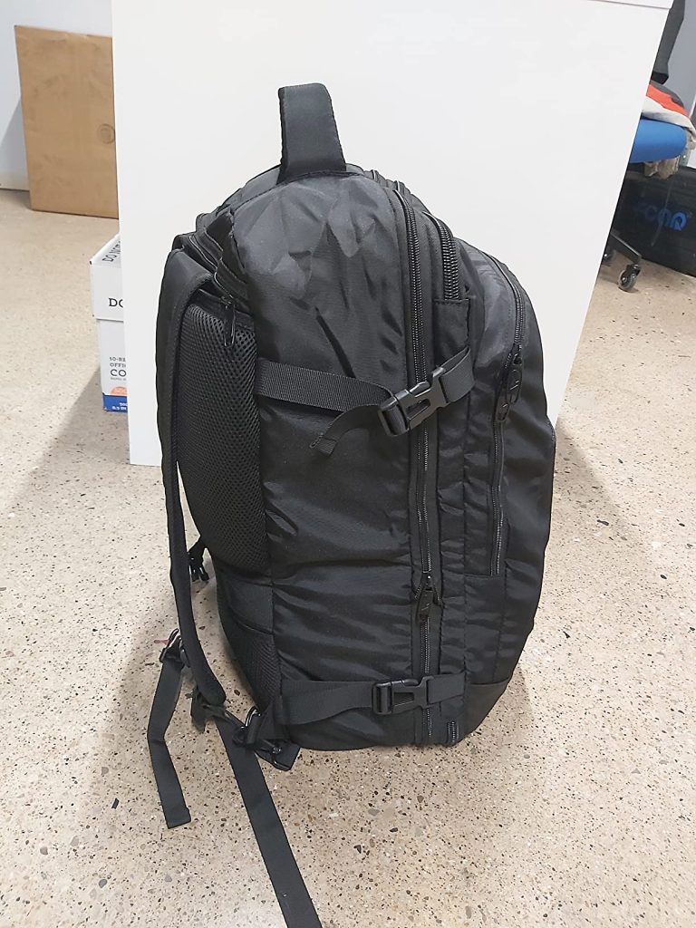 MATEIN Expandable Air Travel Backpack Review 5 matein backpack on the floor
